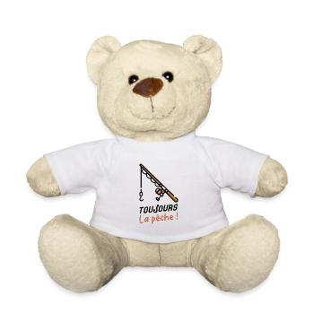 TOUJOURS LA PÊCHE ! - Nounours - blanc - Devant