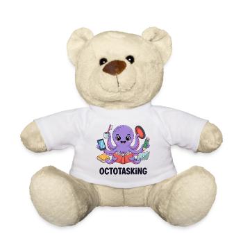 Octotasking Creature in Multitask Mode - Teddy Bear - white - Front