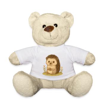 Nordic Forest - Porcupine - Teddy Bear - white - Front