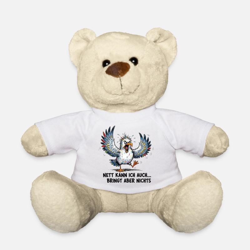 Nett Kann Ich Auch Bringt Aber Nichts, Geschenk - Teddy - Weiß