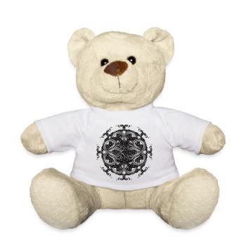 Mystical snake mandala with cosmic flair - Teddy Bear - white - Front