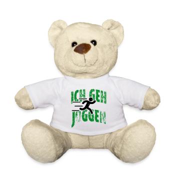 I'm going jogging - Teddy Bear - white - Front