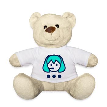 Digital Hatsune Miku Illustration - Teddy - Weiß - Vorne