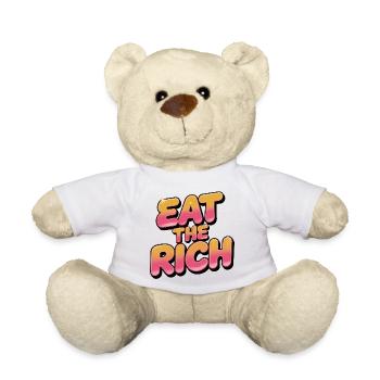 Eat the Rich - Lustiges Sozialismus-Design - Teddy - Weiß - Vorne