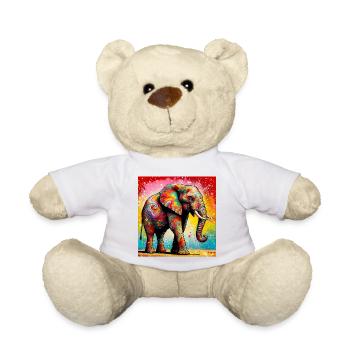 Elefant - Teddy - Weiß - Vorne