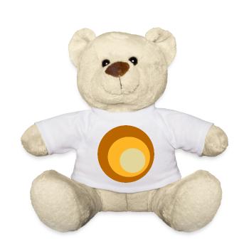 70er Jahre Muster  - Teddy - Weiß - Vorne