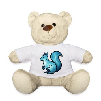 Soul Animal and Guardian Being: Squirrel - Teddy Bear - white - Front