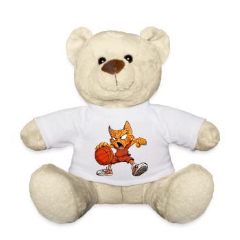 Chats Joueur de basket-ball / Chat de basket-ball - Nounours - blanc - Devant