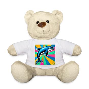dolphin - Teddy Bear - white - Front