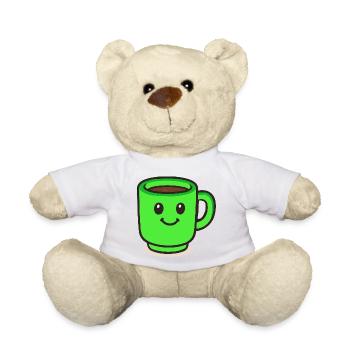 kaffeetasse-smile-cartoon - Teddy - Weiß - Vorne