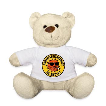 Working time fraud? Yes, please! - Teddy Bear - white - Front