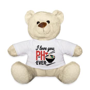 Loving You Pho Lover, Asian Food  - Teddy Bear - white - Front