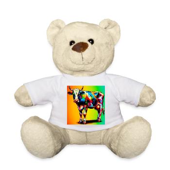 cow - Teddy Bear - white - Front
