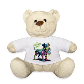 L’art néon du chien abyssal - Nounours - blanc - Devant