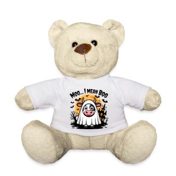 Kuh im Geisterkostüm „Moo... I mean Boo" - Teddy - Weiß - Vorne