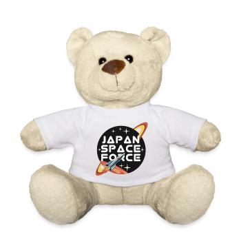 Japan Space Force Retro Logo - Teddy Bear - white - Front