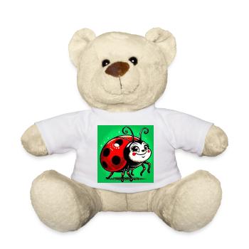 Marienkäfer - Teddy - Weiß - Vorne