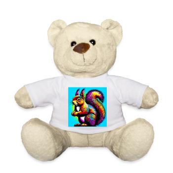squirrel - Teddy Bear - white - Front