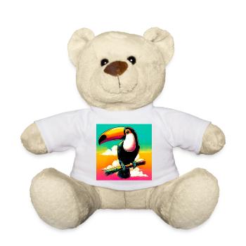toucan - Teddy Bear - white - Front