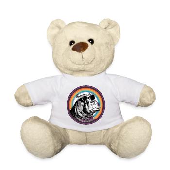 Nilpferd Sonnenbrille Comic - Teddy - Weiß - Vorne