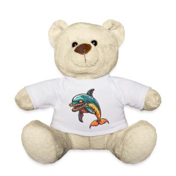 Dolphin Zombie - Teddy Bear - white - Front