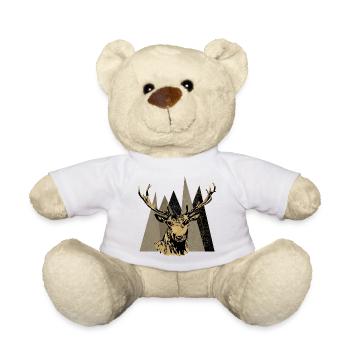 Hirsch - Teddy - Weiß - Vorne