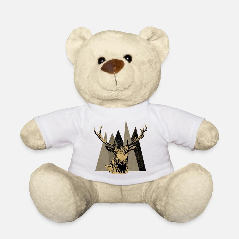 Cerf - Nounours - blanc