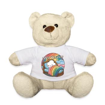 Miss Dreamer Design Child Dreamer and Sleep - Teddy Bear - white - Front