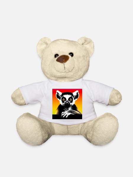 Lemur - Teddy Bear - white