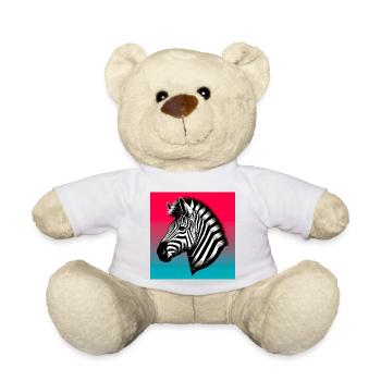 Zebra - Teddy - Weiß - Vorne
