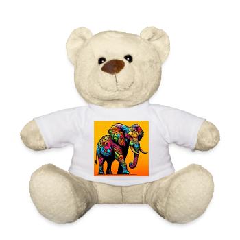éléphant - Nounours - blanc - Devant