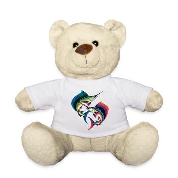 Doppelter Bunter Marlin - Teddy - Weiß - Vorne
