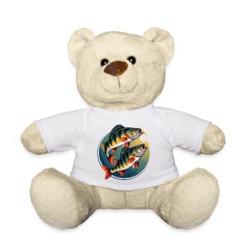 Zwei Barsche im Kreis - Teddy - Weiß - Vorne