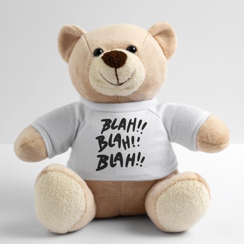 Blah Blah Blah schwarz Statement Teddy