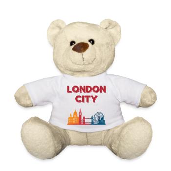 London Skyline Gradient - Teddy - Weiß - Vorne