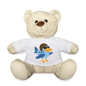 A super bird plane - Teddy Bear - white - Front