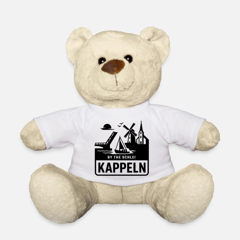 Kappeln Schlei SH Schleswig Holstein Silhouette - Teddy - Weiß