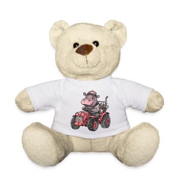 Nilpferd Traktor Farmer - Teddy - Weiß - Vorne