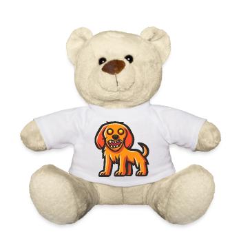 Golden Retriever Chien Halloween Drôle - Nounours - blanc - Devant