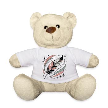 Boho Seele Feder - Teddy - Weiß - Vorne