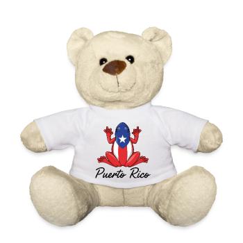 Puerto Rican Coqui Frog Puerto Rico - Teddy Bear - white - Front