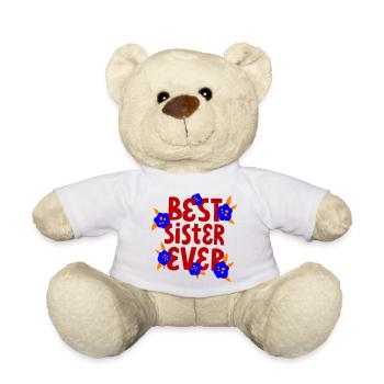 Meilleure sœur - Nounours - blanc - Devant