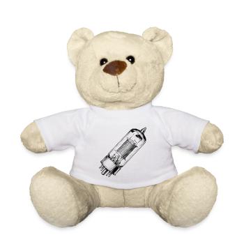 Tube EL34-transparent - Nounours - blanc - Devant