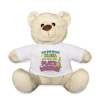 I'm a Space Miracle Saying - Teddy Bear - white - Front