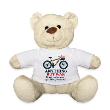 Anything But War - Go Biking Instead - Teddy - Weiß - Vorne