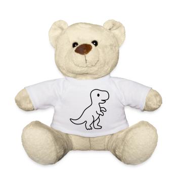 Dino / Dinosaure - Nounours - blanc - Devant
