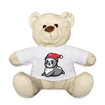 Seal Animal Christmas - Teddy Bear - white - Front