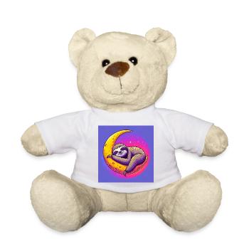 La paresse dort sur la Lune - Nounours - blanc - Devant