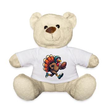 Thanksgiving Football Truthahn - Teddy - Weiß - Vorne