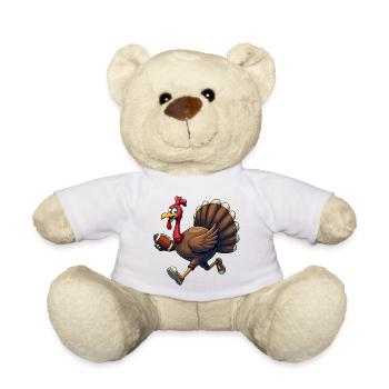 Thanksgiving Football Truthahn - Teddy - Weiß - Vorne